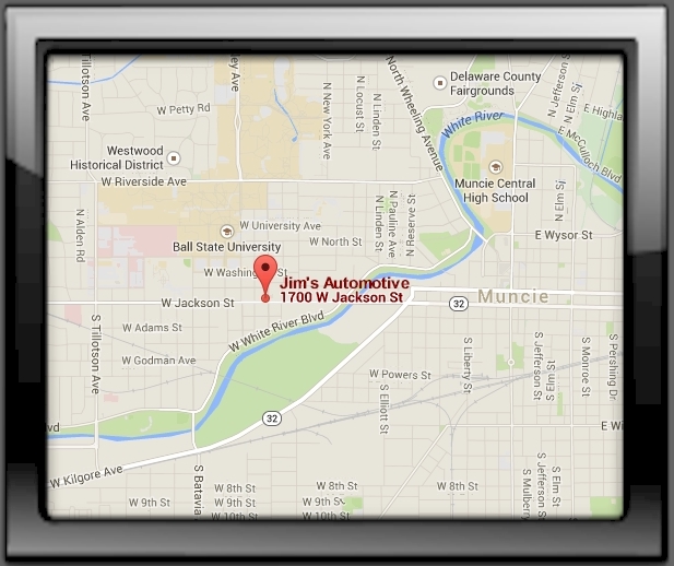 Directions / Map to Jim's Automotive Muncie Indiana 